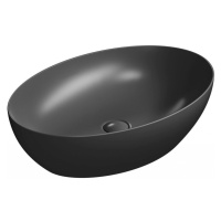 GSI - PURA keramické umývadlo na dosku 60x42cm, čierna matná 884226