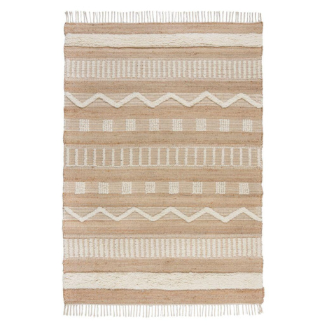 Kusový koberec Jubilant Medina Jute Natural/Ivory Rozmery kobercov: 200x290 Flair Rugs