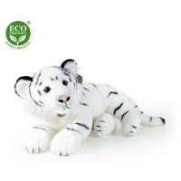 Rappa Plyšový tiger biely, 60 cm ECO-FRIENDLY