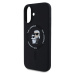 Karl Lagerfeld Liquid Silicone Karl a Choupette MagSafe kryt iPhone 16 čierny