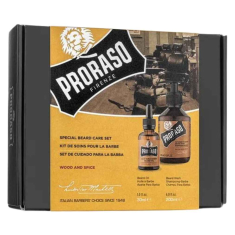 BALÍČEK: Proraso Special Beard Care (Beard Oil, Beard Shampoo) - set oleja a šampónu na bradu Wo