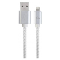 Kábel CABLEXPERT USB 2.0 Lightning (IP5 a vyšší) nabíjací a synchronizačný kábel, opletený, 1,8m