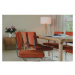 Oranžové jedálenské stoličky v súprave 2 ks Ridge Rib – Zuiver