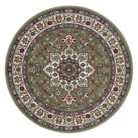 Kruhový koberec Mirkan 104104 Green - 160x160 (průměr) kruh cm Nouristan - Hanse Home koberce