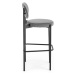 Sconto Barová stolička SCH-108 sivá/čierna