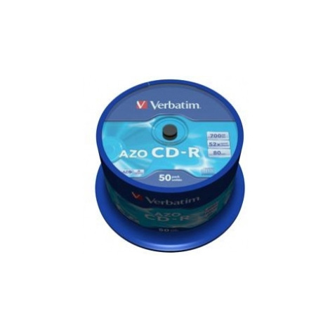 CD-R VERBATIM AZO Crystal 700MB 52x cake box (bal=50ks)