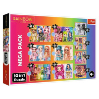 Trefl Puzzle 10v1 - Kolekcia módnych bábik / MGA Rainbow high