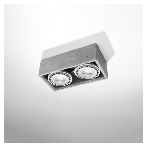 Sivé stropné svietidlo 14x27 cm Postiga – Nice Lamps