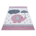 Kusový koberec Kids 570 pink Rozmery koberca: 120x170