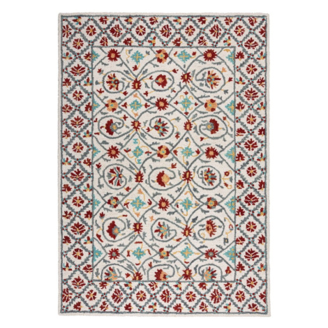 Červeno-modrý ručne tkaný vlnený koberec 160x230 cm Iris Traditional – Flair Rugs