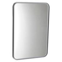 FLOAT zaoblené zrkadlo v ráme s LED osvetlením 500x700mm, biela 22571