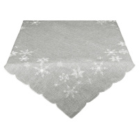 Forbyt Vianočný obrus Hviezdičky sivá, 40 x 140 cm