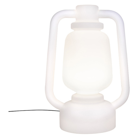 Stojacia lampa biela 110 cm IP44- Storm extra veľká