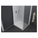 MEXEN/S - Pretória sprchovací kút 80x70, grafit, chróm + sprchová vanička vrátane sifónu 852-080