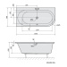 Polysan Polysan, ASTRA L asymetrická vaňa 165x80x48cm, biela, 33611