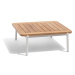 Záhradný odkladací stolík z teakového dreva 75x68 cm Omer – Diphano