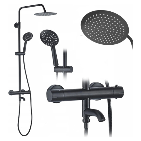 Sprchový set LUNGO čierny REA