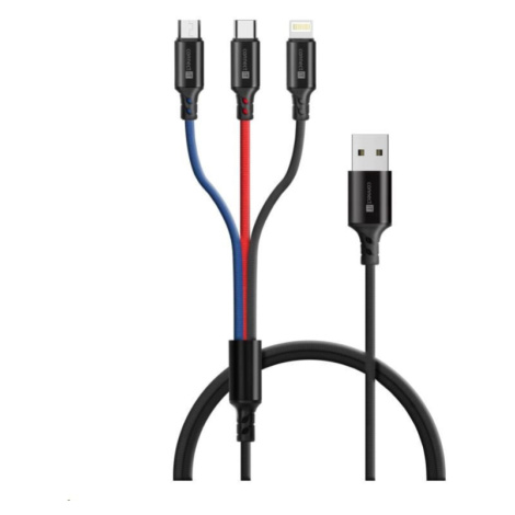 CONNECT IT Wirez 3in1 USB-C & Micro USB & Lightning, 1, 2 m