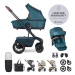 EASYWALKER Set XXL kočík kombinovaný Harvey5 Air Premium Jade Green s príslušenstvom