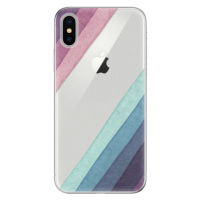 Odolné silikónové puzdro iSaprio - Glitter Stripes 01 - iPhone X