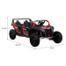 mamido  Elektrické autíčko Buggy ATV RACING UTV2000 štvormiestne červené