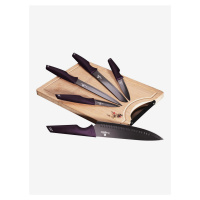 Sada nožov s nepriľnavým povrchom + doska BERLINGERHAUS Purple Eclipse Collection (6 ks)
