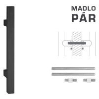 FT - MADLO kód 831 25x25 mm UN 25x25 mm 1000 mm 1200 mm, čierná matná