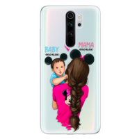 Odolné silikónové puzdro iSaprio - Mama Mouse Brunette and Boy - Xiaomi Redmi Note 8 Pro