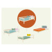 Benlemi Drevená jednolôžková posteľ FENCE 4v1 so zábranou a úložným šuplíkom Zvoľte farbu: Paste