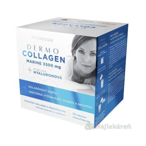 DermoCollagen Marine 3500 mg ProVenus prášok vo vrecúškach malina 30 ks