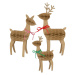 Vianočné figúrky v súprave 3 ks Reindeer Family – Meri Meri
