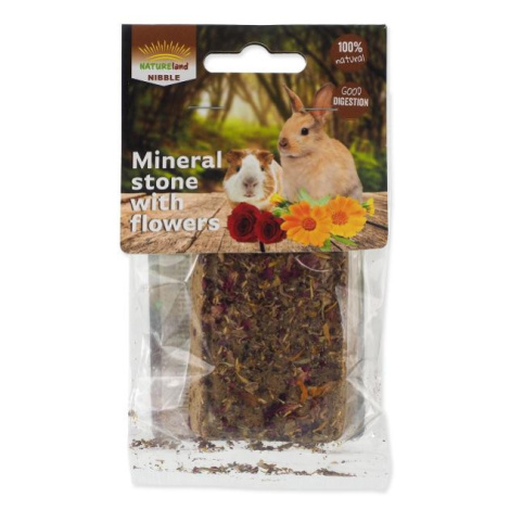 Blok Nature Land Nibble minerálny s kvetmi 100g