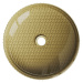 MEXEN - Aura sklenené umývadlo 39x39 cm, zlaté 24013950