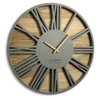 Nástenné ekologické hodiny Roman Loft Flex z213-1ad-dx, 50 cm