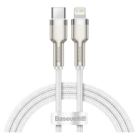 Kábel Baseus USB-C cable for Lightning Cafule, PD, 20W, 1m (white) (6953156202078)