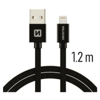 SWISSTEN Kábel USB Lightning textilný 1,2 m 3A