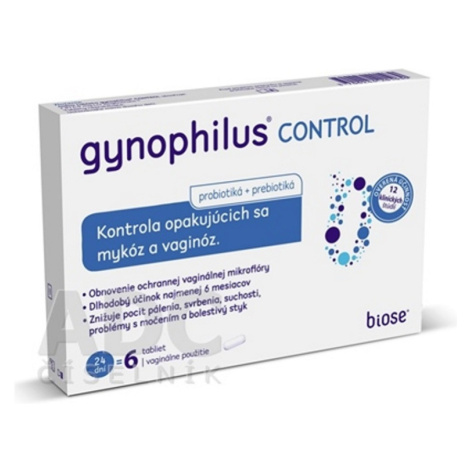 GYNOPHILUS Control vaginálne tablety 6 ks