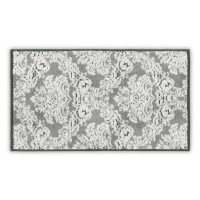 Sivý bavlnený uterák 33x33 cm Damask – Foutastic