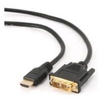 GEMBIRD Kábel HDMI - DVI 1,8m (M/M, DVI-D, Single Link, pozlátené kontakty, tienený)