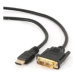 GEMBIRD Kábel HDMI - DVI 1,8m (M/M, DVI-D, Single Link, pozlátené kontakty, tienený)