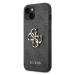 Plastové puzdro Guess na Apple iPhone 14 GUHCP14S4GMGGR 4G Metal Logo sivé