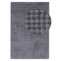 Antracitovosivý umývateľný koberec 200x290 cm Bubble Anthracite – Mila Home