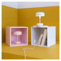 Dyberg Larsen LED dobíjacia stolová lampa Haipot, ružová, stmievateľná