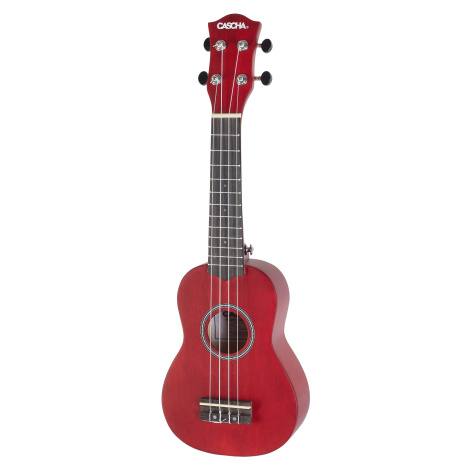 Cascha HH 3970 Soprano Ukulele Bundle Red