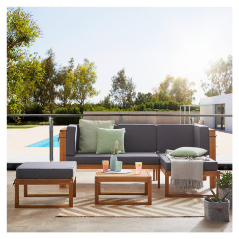 Ambia Garden TERASOVÁ SEDACIA SÚPRAVA 4-dielne, drevo, textil Ambia Home