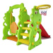 mamido Detská hojdačka + šmýkačka + basketbalový kôš 3v1 dinosaurus
