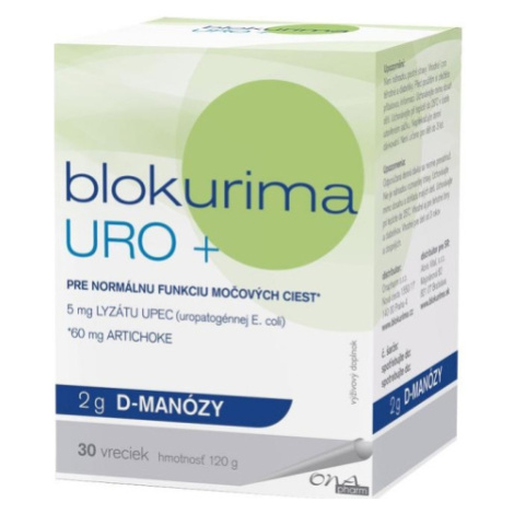 Blokurima URO+ 2g D-manózy vrecká 30 ks