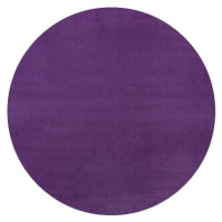 Kusový koberec Fancy 103005 Lila - fialový kruh - 133x133 (průměr) kruh cm Hanse Home Collection
