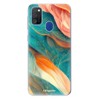 Odolné silikónové puzdro iSaprio - Abstract Marble - Samsung Galaxy M21