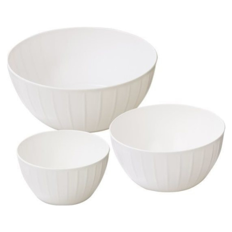 TESCOMA Misy plastové DELÍCIA, súprava 3 ks, biela